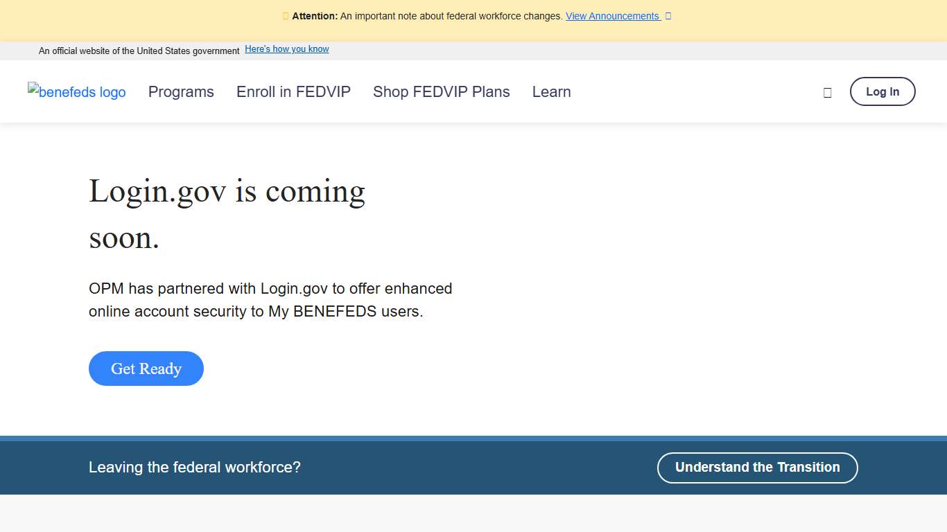 BENEFEDS Federal Benefits Enrollment (FEDVIP, FLTCIP, FSAFEDS)